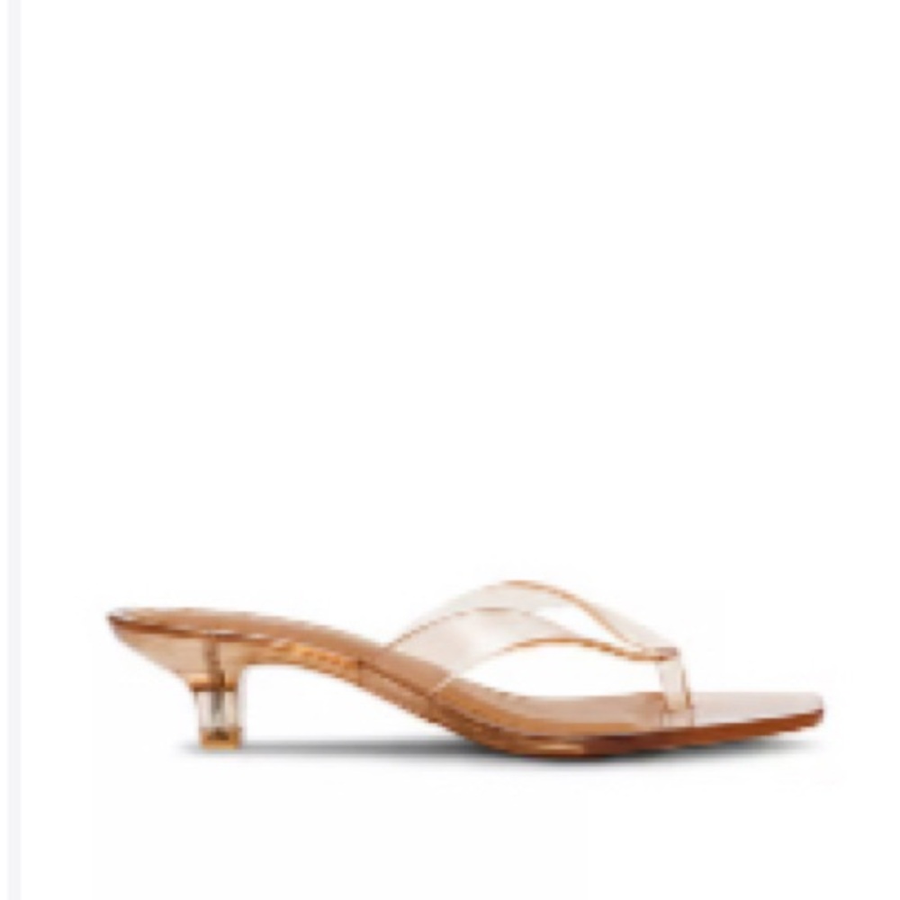Steve Madden Nude Jelly Kitten Heel Sandals